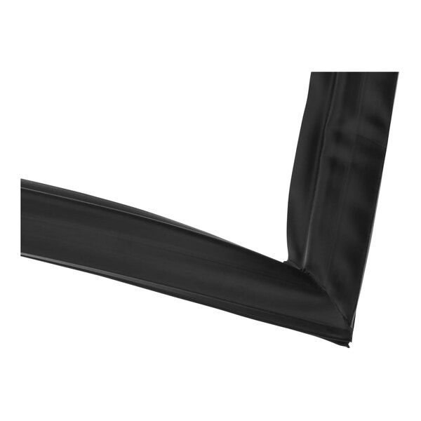 A black plastic Turbo Air Refrigeration gasket with a metal frame.