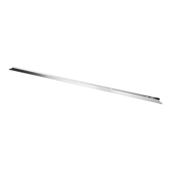 A long metal bar with a white background.