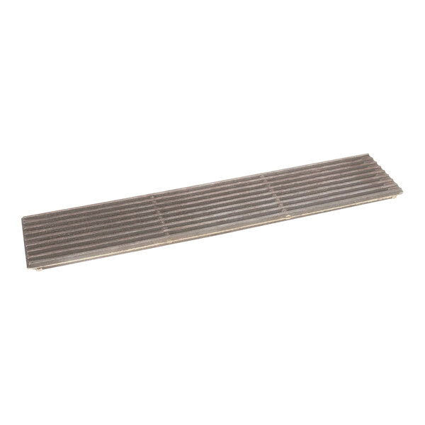 A US Range broiler rack assembly with a metal grate and grey metal frame.