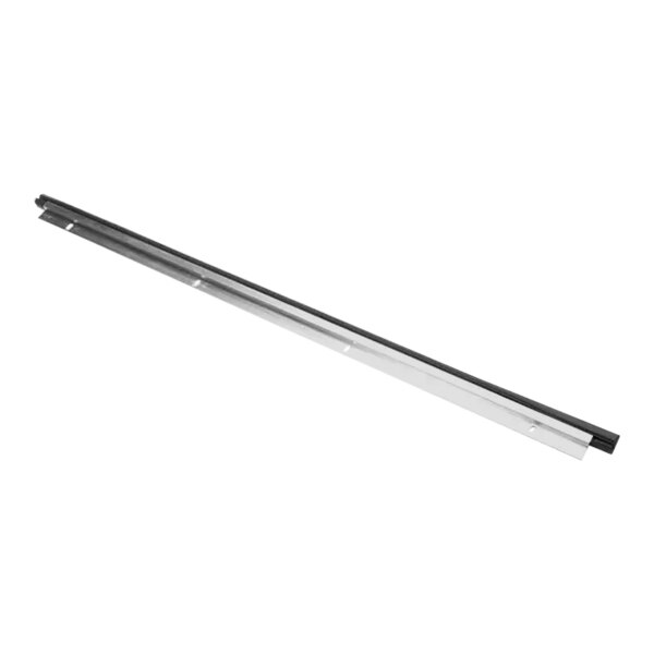 A long metal rod with a metal piece on one end and a black gasket on the other.