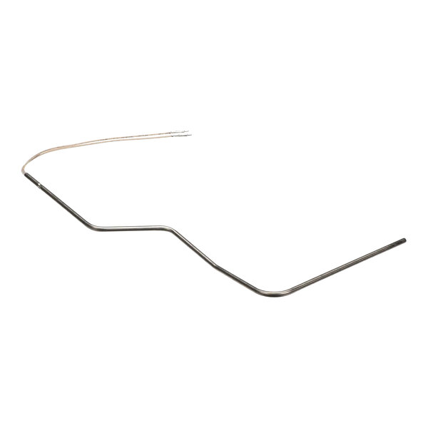 A long, thin wire with a white background.