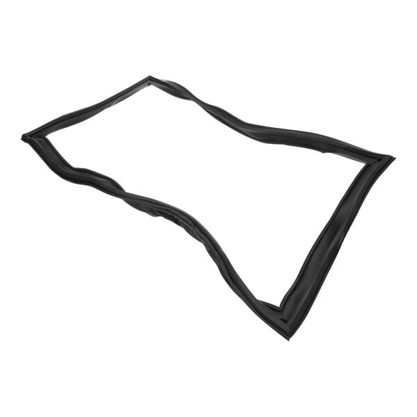 A black rubber gasket with a black plastic frame.