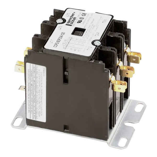 An Imperial Range contactor with black and white terminals.