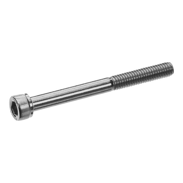 A close-up of a Vulcan stainless steel screw.