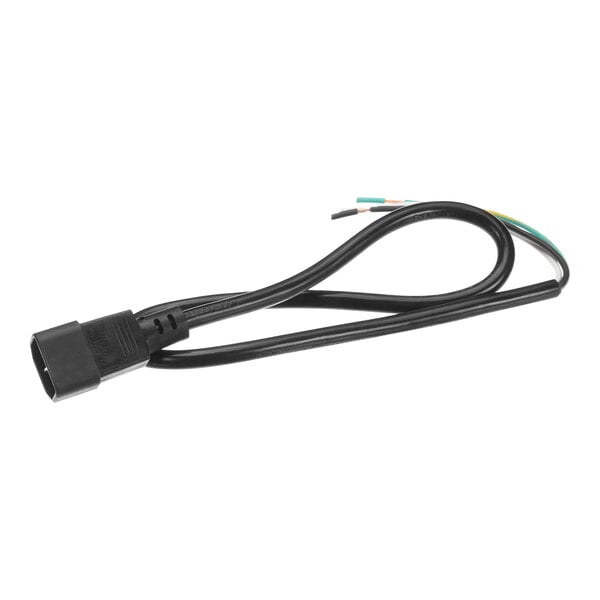 A black Pitco cord with a black male connector on the end.