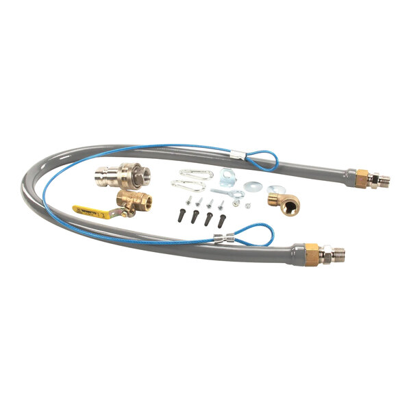 A Pitco water hose kit with a hose and quick disconnect fitting.