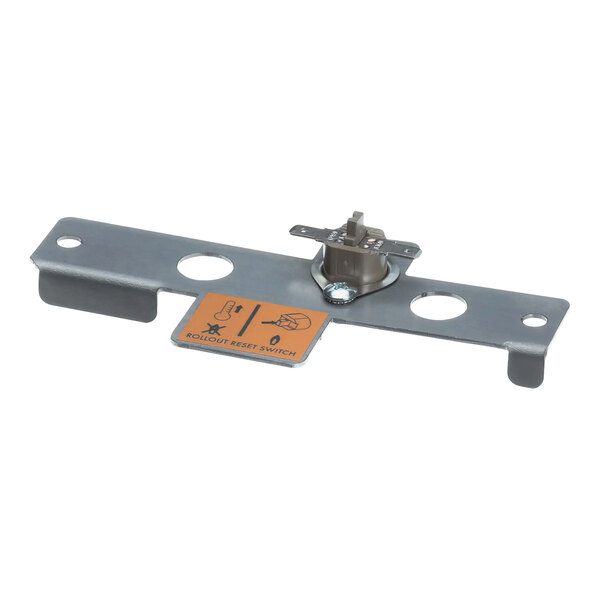 A metal plate with a sign attached for a Pitco part.