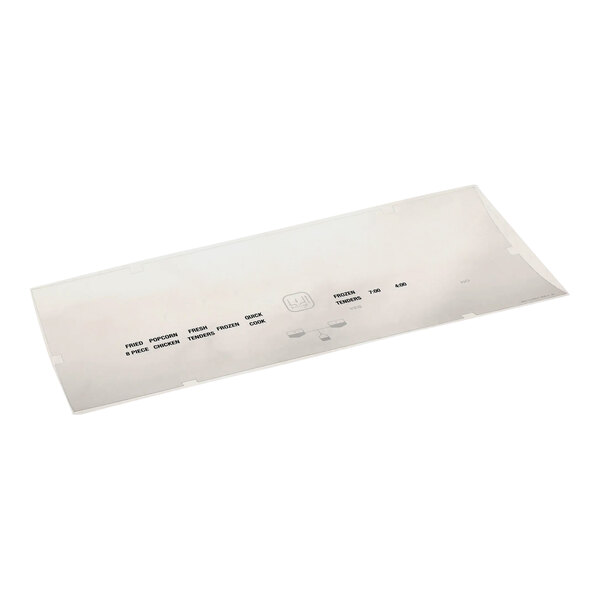 A rectangular white plastic cover with black text that says "Pitco"