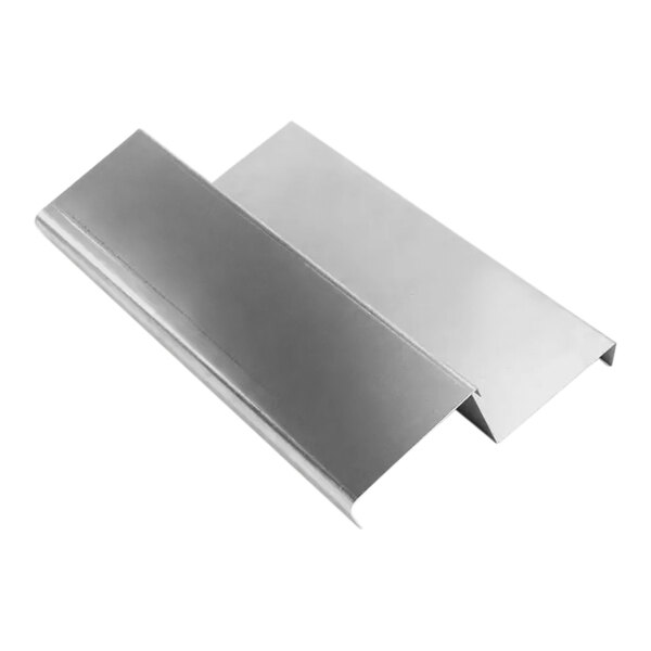 A pair of metal strips for a Pitco tank.