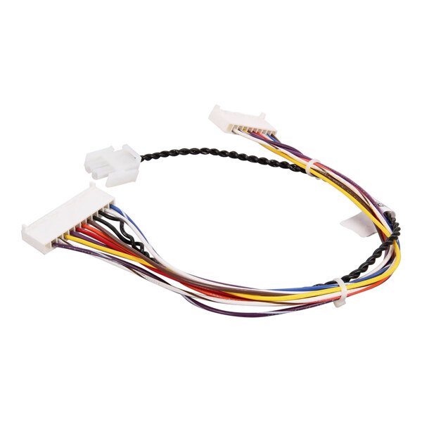A close-up of a Pitco wiring harness with multiple wires.