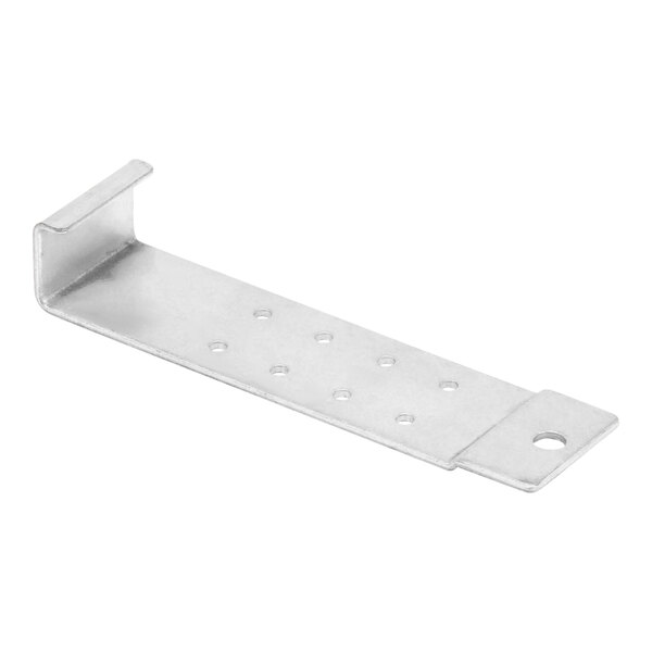 A metal bracket with holes on the side.