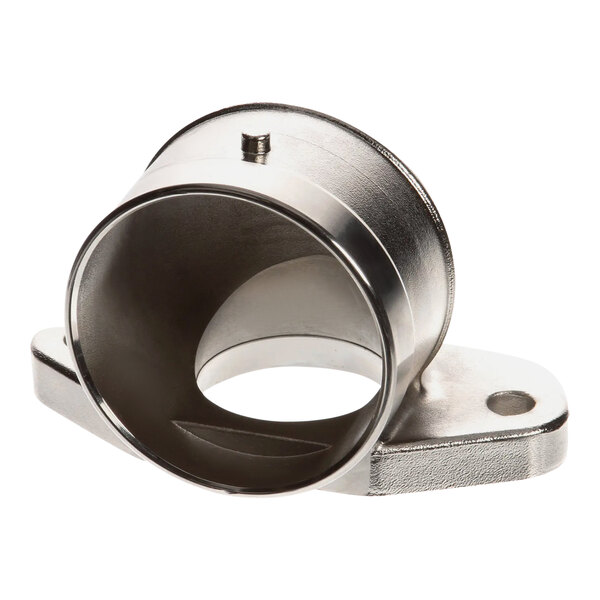 A Pitco weldment metal pipe fitting with a hole.