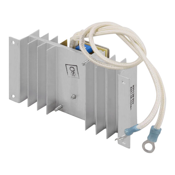 A Vulcan regulator in a metal enclosure with wires.