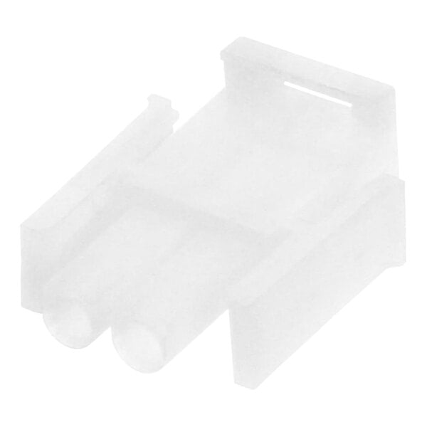 A white plastic Pitco 2-pin Molex connector.
