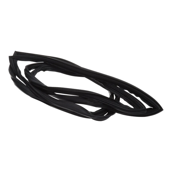A black rubber gasket for a Turbo Air Refrigeration unit on a white background.