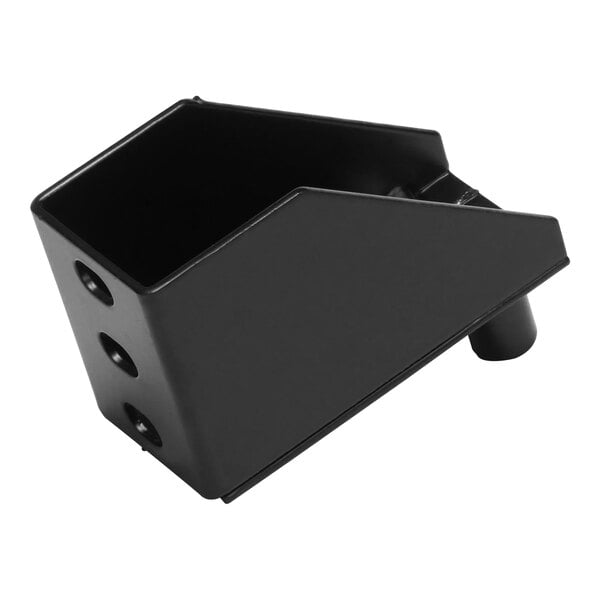 A black Turbo Air Refrigeration hinge box with holes.