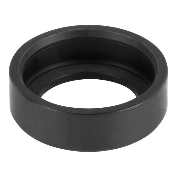 A black round rubber ring.