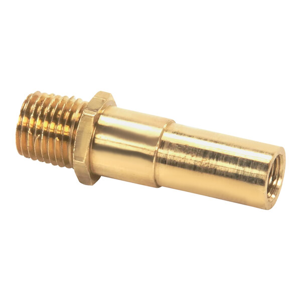 A brass threaded male connector.