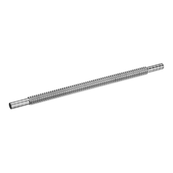 A stainless steel rod with a long handle.