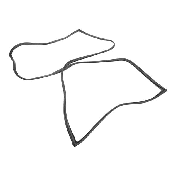 A pair of black rubber gaskets.