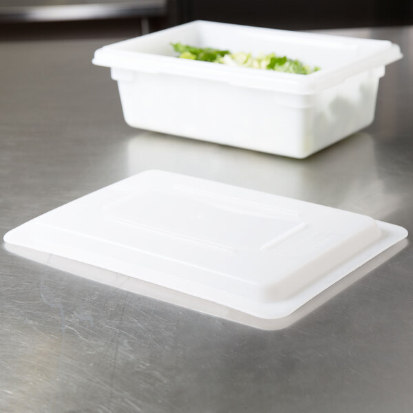 Rubbermaid FG351000WHT White Polyethylene Lid - 18\ Rubbermaid FG351000WHT White Polyethylene Lid - 18\