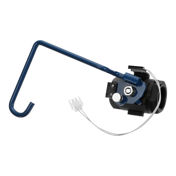 A blue and black Pitco B4003810-C handle assembly with a hook.