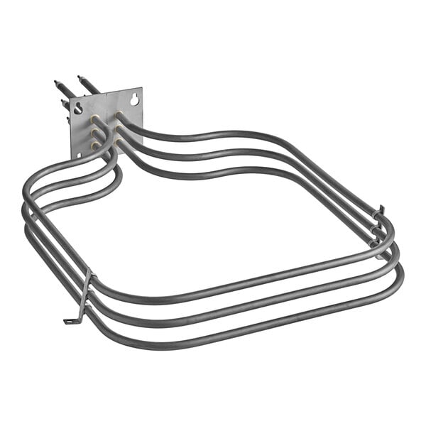 A Vulcan 480 volt heating element with two wires attached.