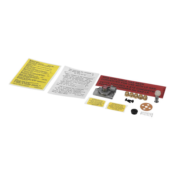 A Pitco conversion kit with a screw and paper instructions.