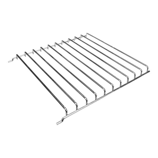 A metal rack with four thin metal bars.