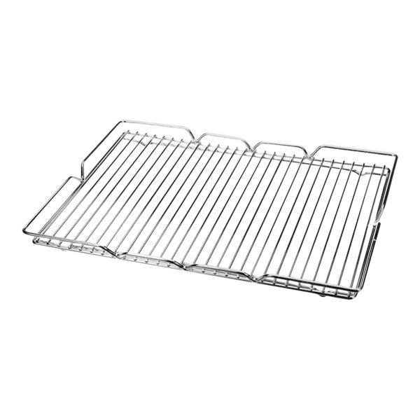 A Pitco metal rack with a wire grid.