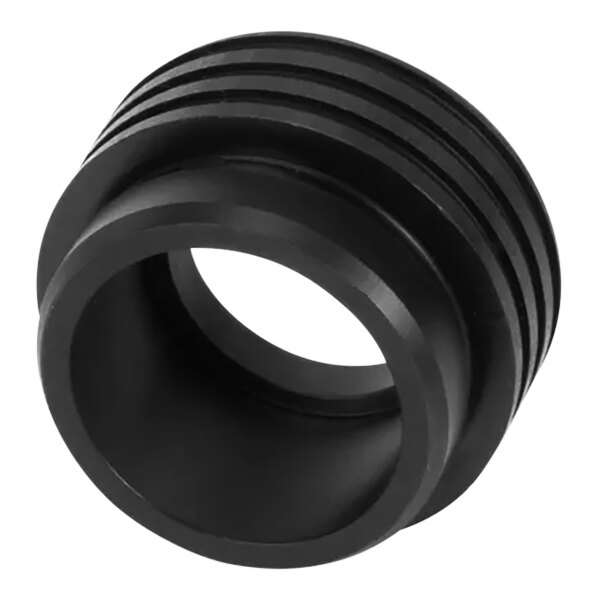 A black circular insulator for a Pitco filter.