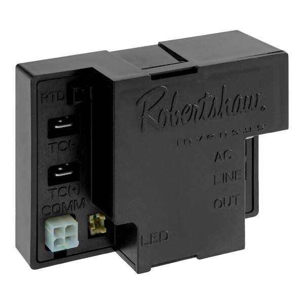 A black Vulcan 450 degree thermostat, 120V, with multiple labeled connection ports and the brand name 'Robertshaw' on the front.