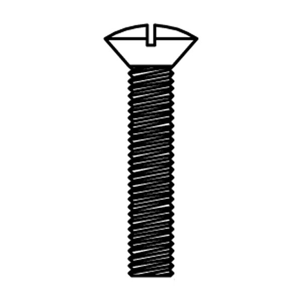 A black flat head screw with T&S 002432-45 on the end.