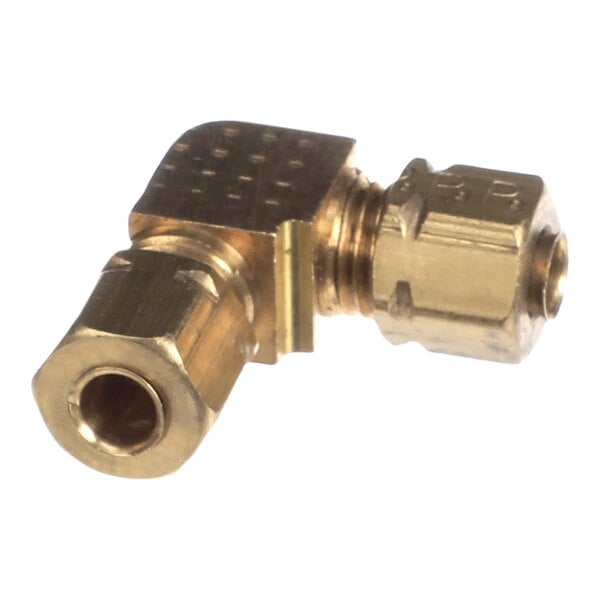 A brass Vulcan universal gas orifice assembly with a nut.