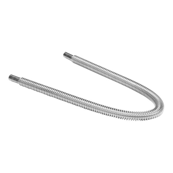 A stainless steel Vulcan flex tube with a metal curved end.