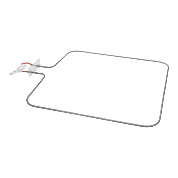 A white metal Vulcan element with a wire attached.