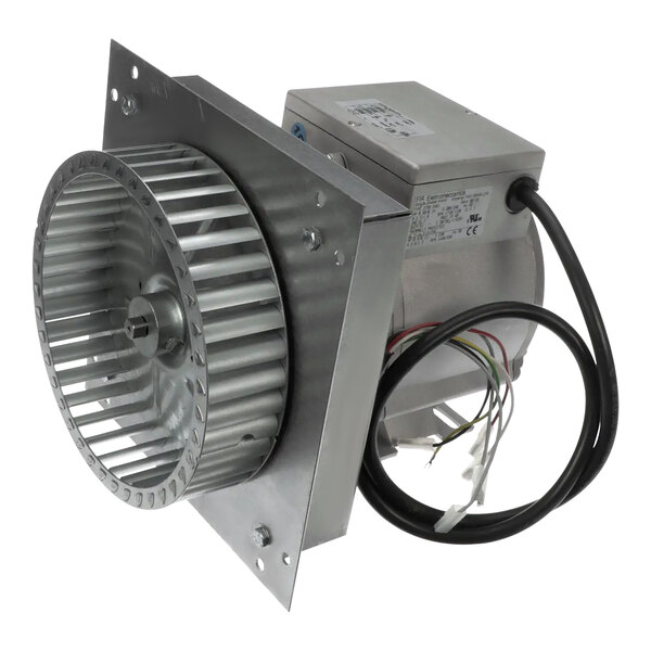 An Imperial Range HSICVE motor assembly with a metal fan wheel and wires.