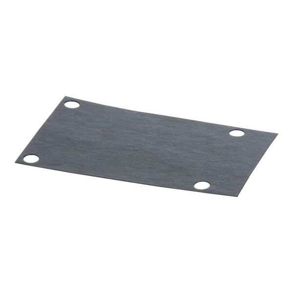 A black rectangular Pitco insulating board with holes.