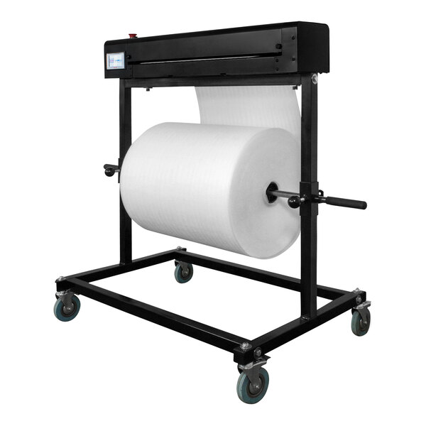 A 48" BI-SUPPORT STAND holding a large roll of paper.