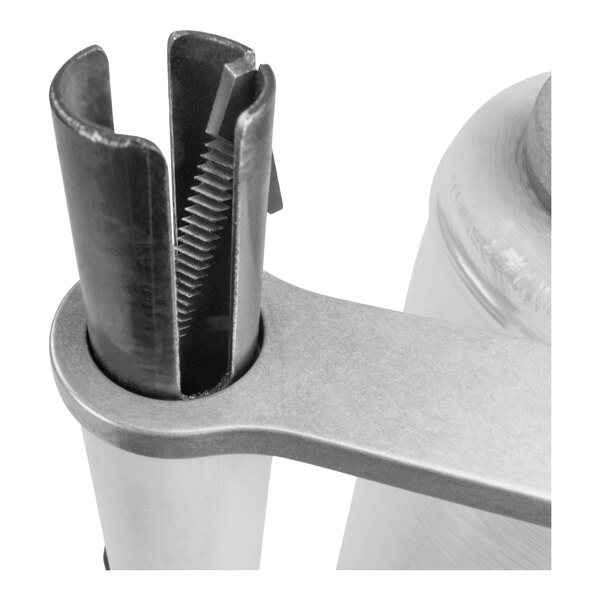 A close-up of Encore Packaging steel pistol-grip stretch wrap dispenser and stringer.