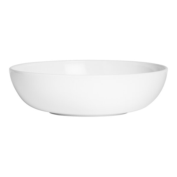 A Delfin by Steelite International white melamine pasta bowl.