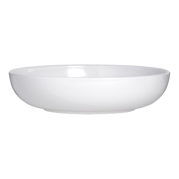 A white Delfin by Steelite International melamine pasta bowl.