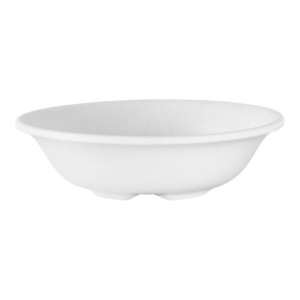 A white Delfin Fundamentals melamine bowl.