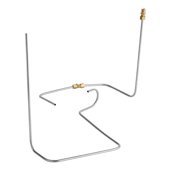 Cooking Performance Group oven pilot tubing kit with a metal wire and gold tips.