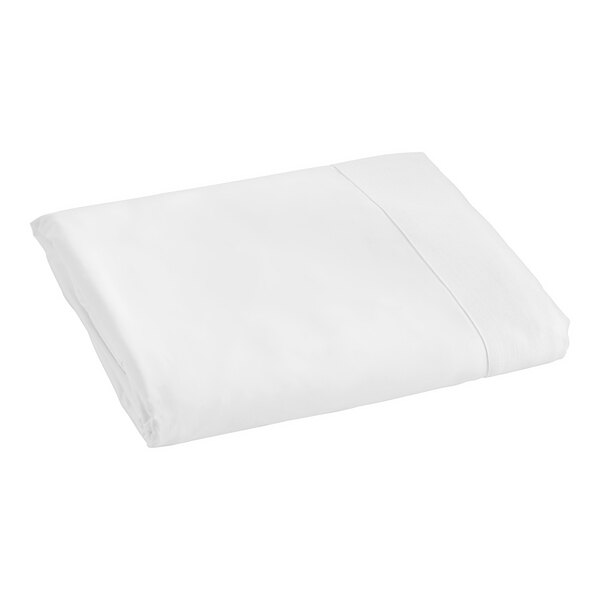 A white folded bed sheet.