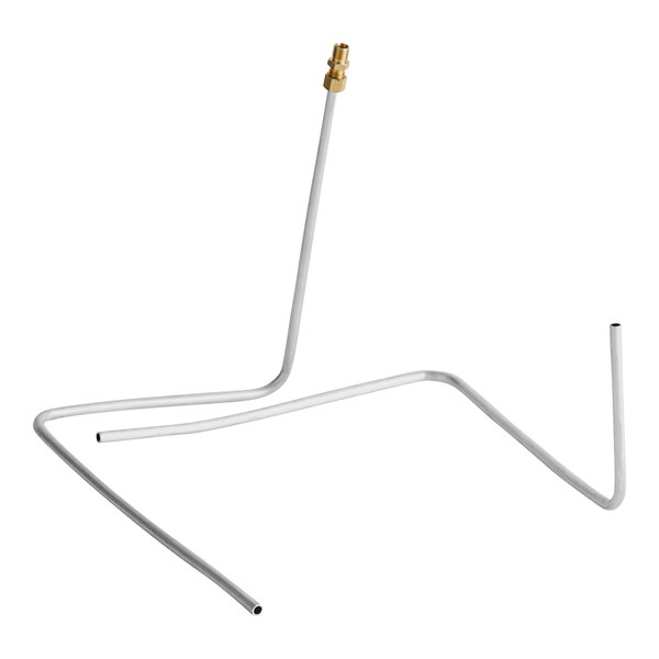 Cooking Performance Group oven burner tubing kit with white metal tubing and gold connectors.