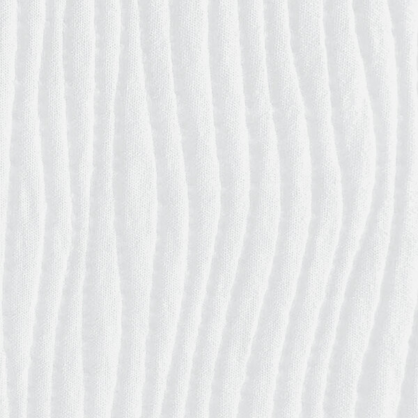 A white Berkshire Hospitality king size top sheet with wavy lines.
