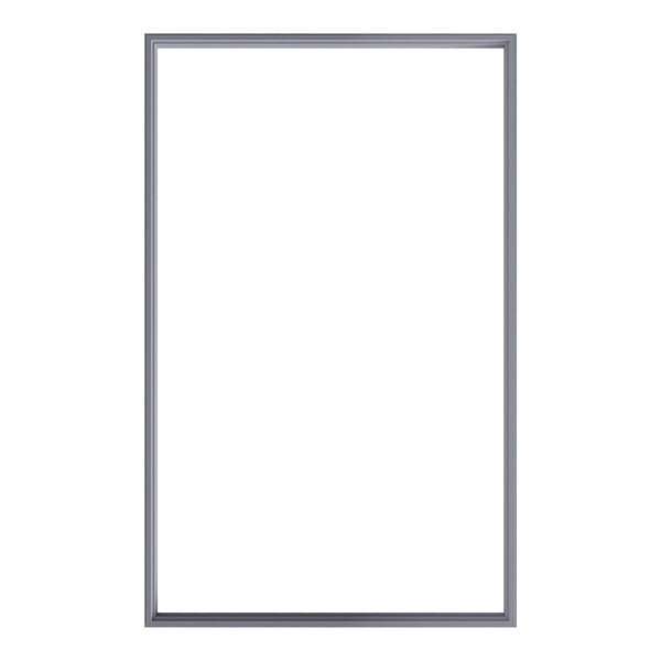 A white rectangular door gasket.