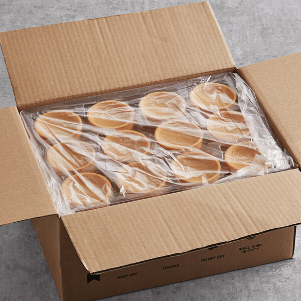 A white box of Pidy Gourmet frozen sweet butter tart shells.