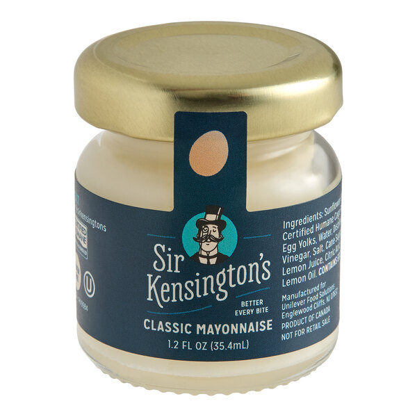 Sir Kensington's Classic Mayonnaise Single-Serve Jar 1.2 oz. - 48/Case